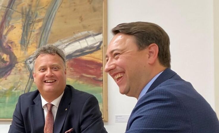 LAbg. Peter Handlos (l.), Landesparteiobmann Manfred Haimbuchner (Foto: privat)