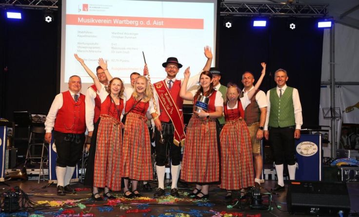 Jubel gab's bei den Wartbergern über den ausgezeichneten Erfolg (Foto: OÖBV Freistadt)
