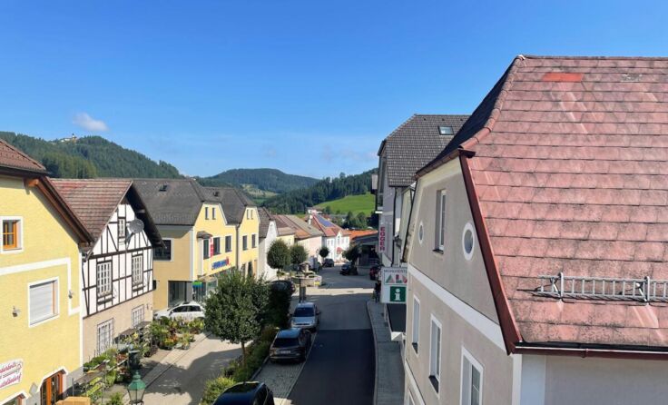 Das Marktzentrum von Unterweißenbach (Foto: Marktgemeinde)