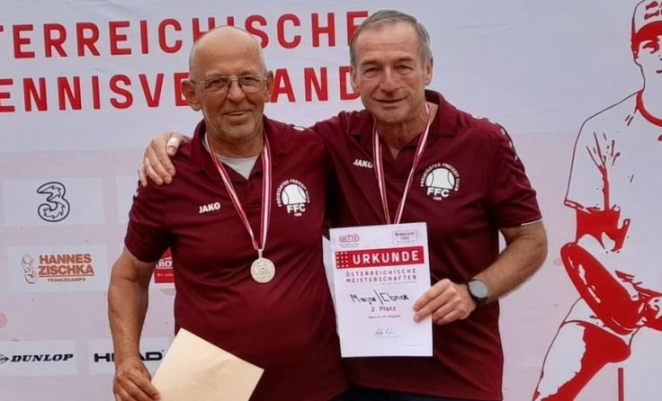 Johann Ebner (l.) und Viktor Majer holten den Vizestaatsmeistertitlel +65. (Foto: privat)