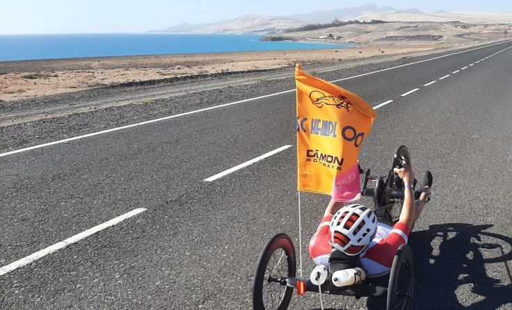 Seit Weihnachten trainiert Florian Brungraber auf Fuerteventura. (Foto: privat)