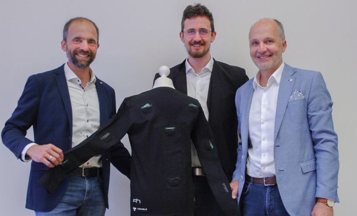 Die stolzen Patentträger (v. l.) Josef Langer, Phillip Petz, Florian Eibensteiner (Foto: FH OÖ)