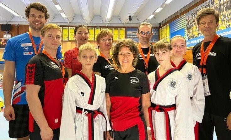 Das tragweiner Taekwondo-Team mit Andreas Brückl aus Freistadt (Foto: privat)