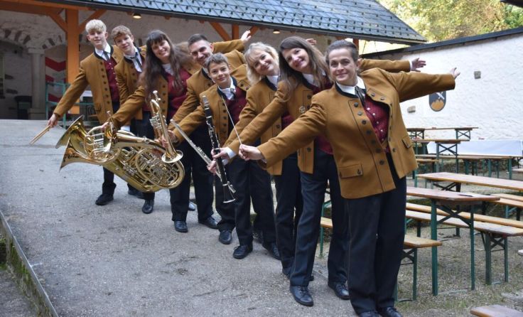 Bereit zum Abheben: die Musikerinnen und Musiker des Musikvereins Schwertberg (Foto: MV Schwertberg)