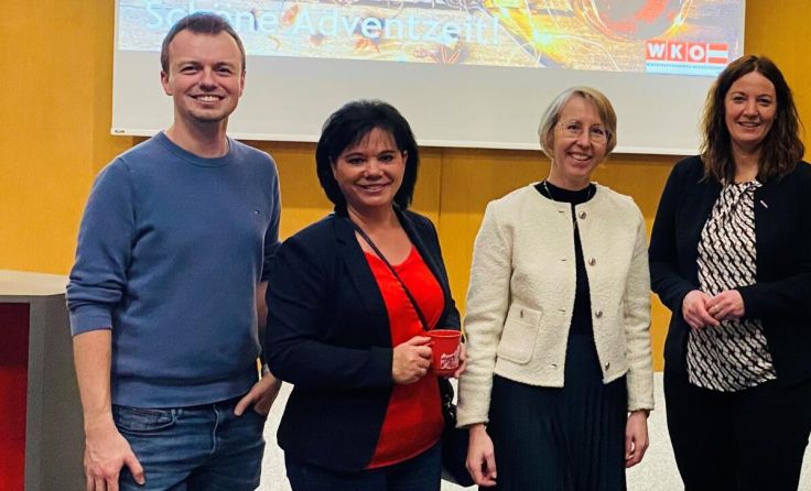 Moritz Aschauer, Elisabeth Asanger, Eveline Grabmann, Eva Steinkellner (v. l.) (Foto: WKO Perg)