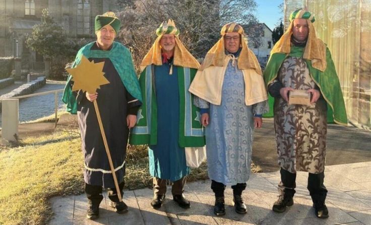 Pfarrer August Aichhorn, Gottfried Brunner, Roland Kupetz, Thomas Pils (v. l.) (Foto: Aichhorn)