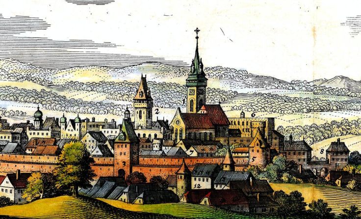 Freistadt um das Jahr 1649 (Foto: Merian, Mühlviertler Schlossmuseum Freistadt)