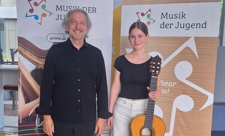 Manfred Haslhofer mit Bundessiegerin Klara Grillenberger (Foto: Manfred Haslhofer)