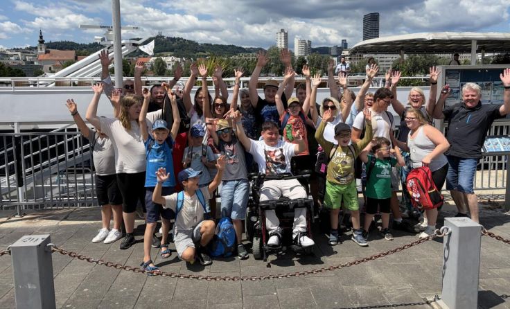 Gelungener Linz-Ausflug mit den Kindern der KEFKlassen als Wetteinsatz (Foto: privat)