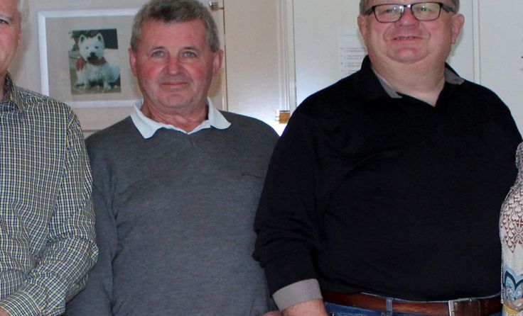 V.l.n.r.: Franz Tüchler, Franz Huber, Geburtstagskind Erwin Willinger, Margit Brosenbauer