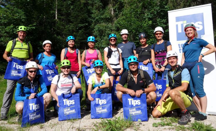 Beste Laune bei den Tips-Wandertagen mit Claudia Schallauer (Foto: Stefan Drokan)