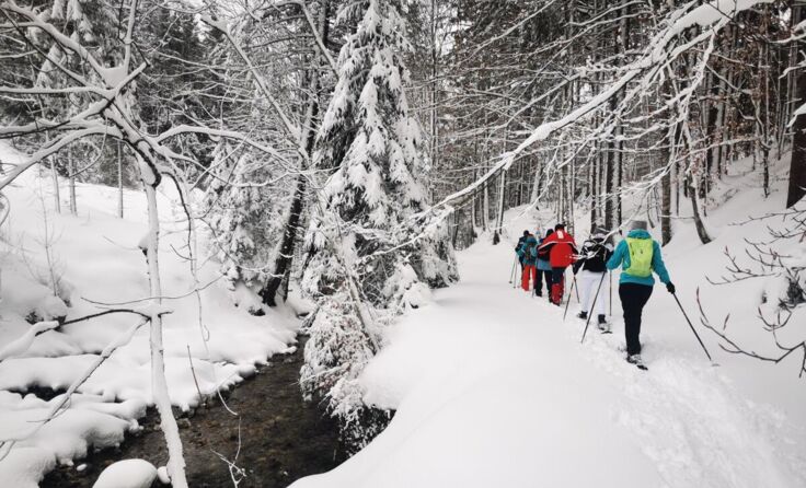 Mitspielen und bei der zweitägigen Schneeschuhwanderung dabei sein. (Foto: Schallauer)