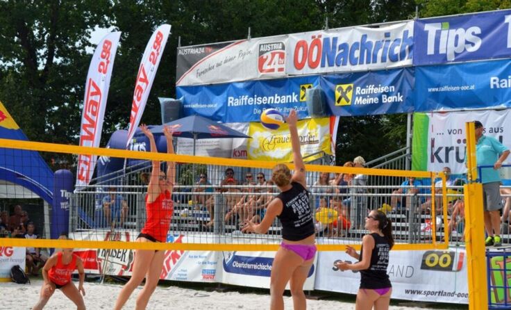 Heuer findet das Damenfinale erstmals bei Flutlicht statt. (Foto: OÖ Beach Finals)