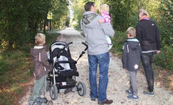 Familienwanderung durch Pasching