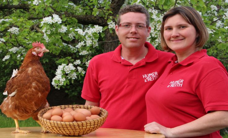 Manuel und Ursula Mistlbacher vom Bauernhof Humer Z´Reith Foto: Mistlbacher