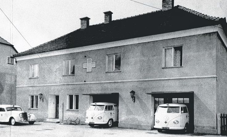 Die Rot-Kreuz-Dienststelle damals...