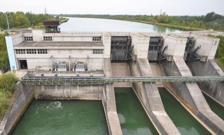 Das Wasserkraftwerk Traun-Pucking Fotos: Energie AG 