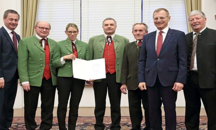 Ehrung verdienter Musikvereine: Musikverein Jung St. Marien Foto: Land OÖ/Stinglmayr