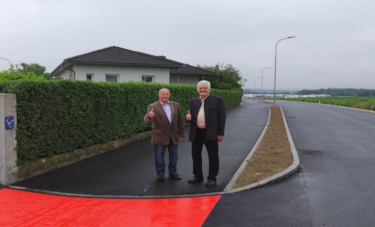 Bauausschussobmann Karl Koch, Bürgermeister Gunter Kastler Foto: Gemeinde