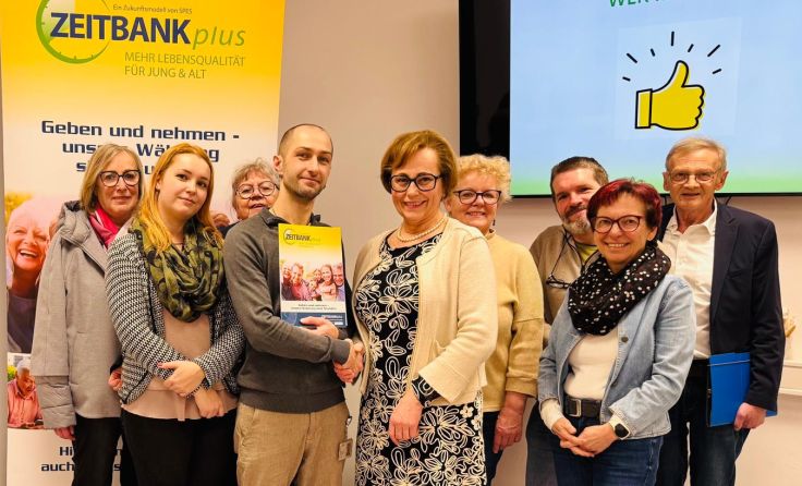 Die initiativen Gründer am Infoabend (Bildrechte: Zeitbank Adlwang)