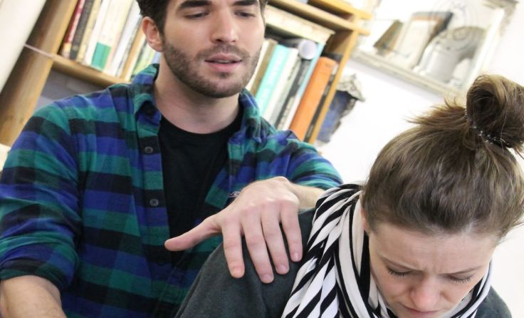 Riccardo Greco spielt im Musical die Rolle des Sam, Anaïs Lueken ist Molly. 