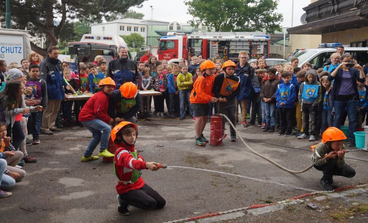 Spannender Löschbewerb Fotos: OÖ. Zivilschutzverband