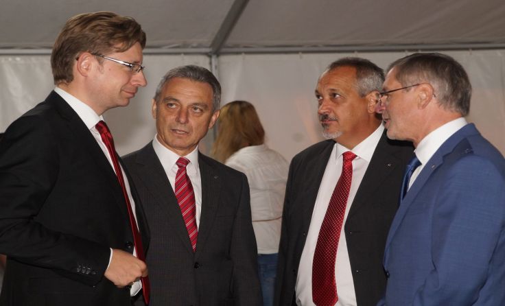 Norman Eichinger, Josef Leitner, Josef Kaufmann und Hubert Daniel (v.l.) Foto: Josef Raffetseder