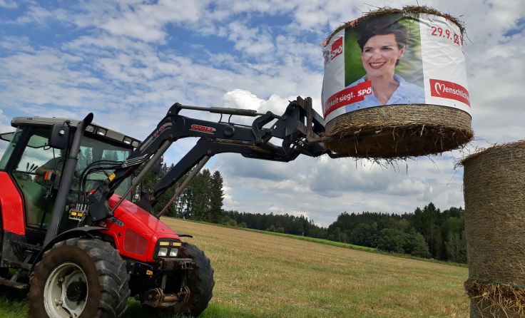Mal eine andere Art, Wahlwerbung zu machen. Fotos: SPÖ Freistadt 