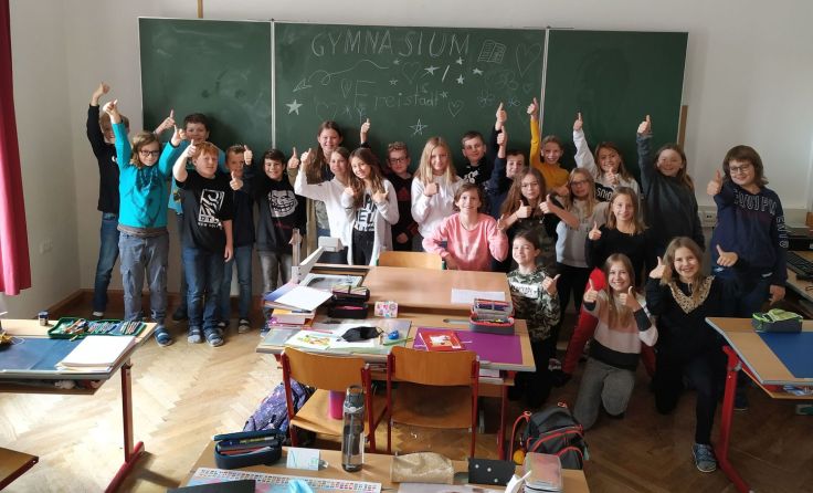 Die 1e freut sich auf ein spannendes erstes Schuljahr im Gymnasium Freistadt. Foto: BG/BRG Freistadt