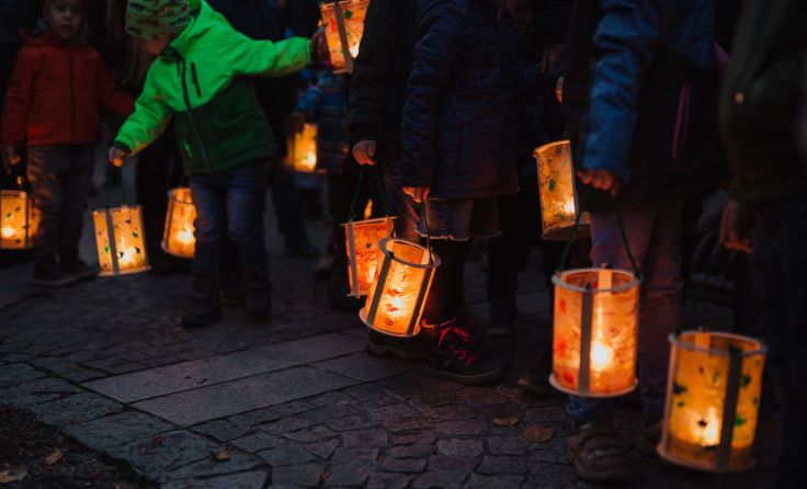 Ich geh mit meiner Laterne, und meine Laterne mit mir... Foto: Flora Fellner
