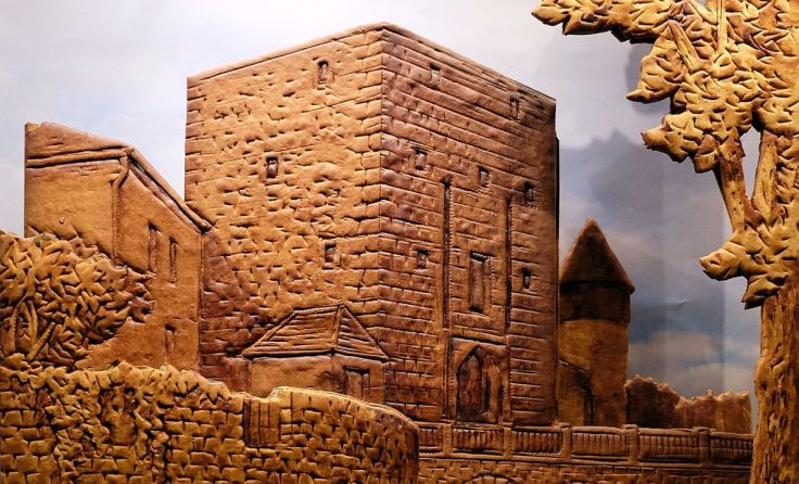 Das Böhmertor ganz aus Lebkuchen ist im Schlossmuseum zu sehen. Foto: Schlossmuseum Freistadt