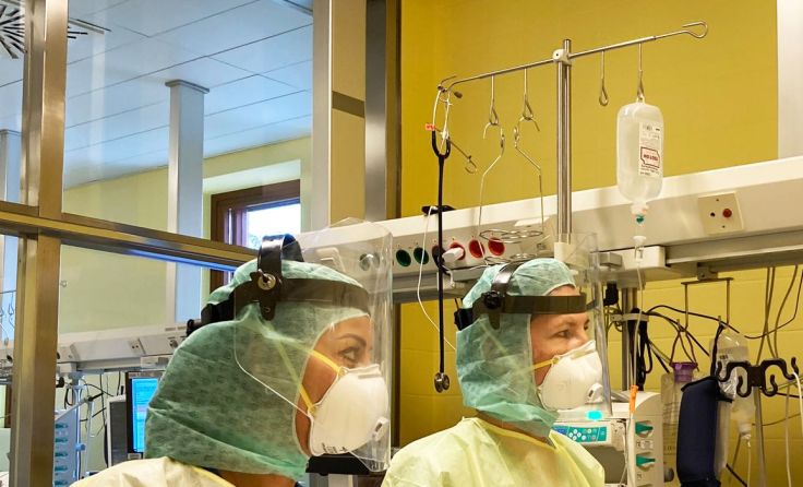 Arbeitsalltag mit Corona-Patienten am Klinikum Freistadt. Foto: OÖG