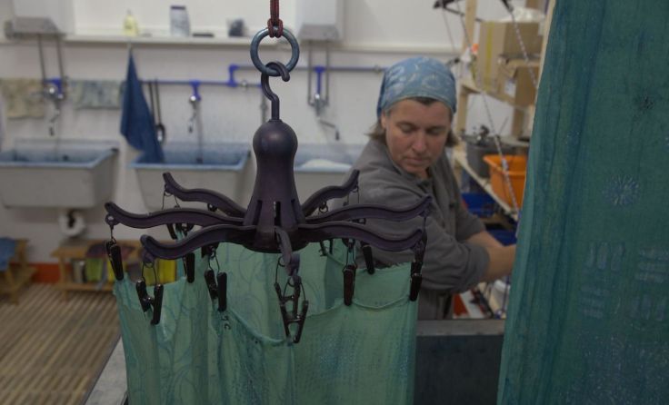 So wird Mühviertler Blaudruck gemacht. Foto: Andreas Zoller