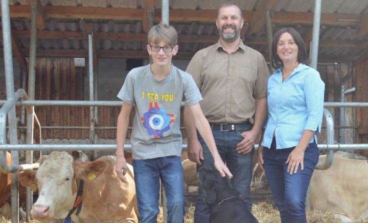 Franz und Karin Steigersdorfer mit Sohn Martin Foto: LK Freistadt Perg