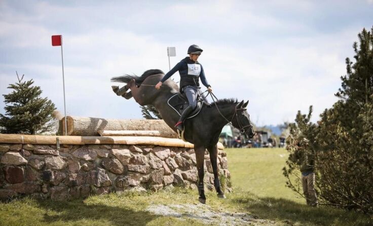 Im Gelände top unterwegs: Andreas Grafenhofer mit „Ballyshan Cooley“ (Foto: Katja Fussnegger)