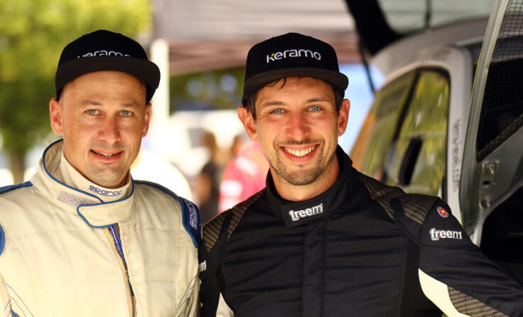 Martin Rossgatterer (r.), Co-Pilot Andreas Thauerböck (Foto: Daniel Fessl - rallyepics.at)