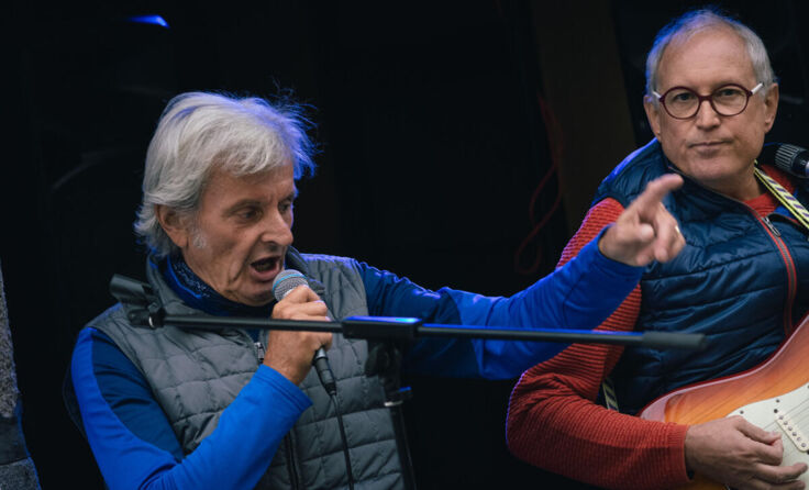 Fritz Seiwald und Herbert Wiesinger, zwei leidenschaftliche Musiker (Foto: Richard Schramm)