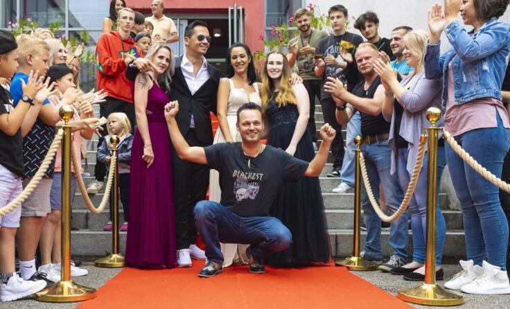 Roman Rockenschaub beim Filmdreh der neuen Single "Auserkoren". (Foto: fritz_photographie)