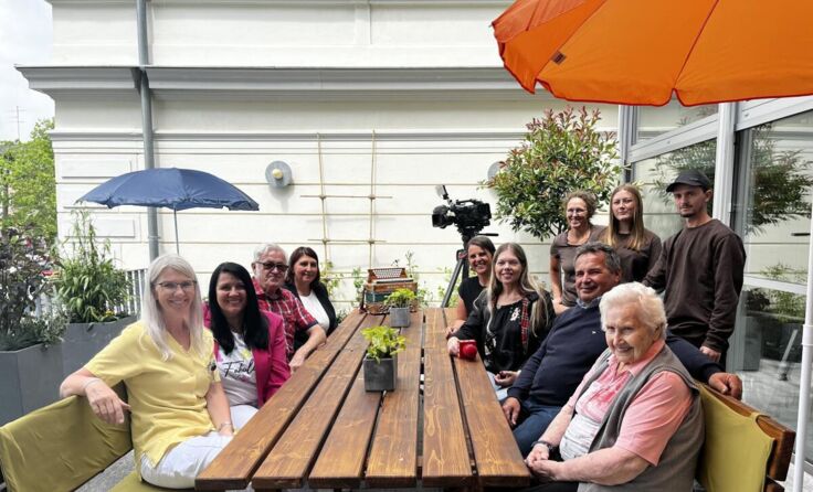 Radio OÖ und ORF OÖ rückten zur Reportage im Bezirksseniorenheim Lasberg an. (Foto: privat)