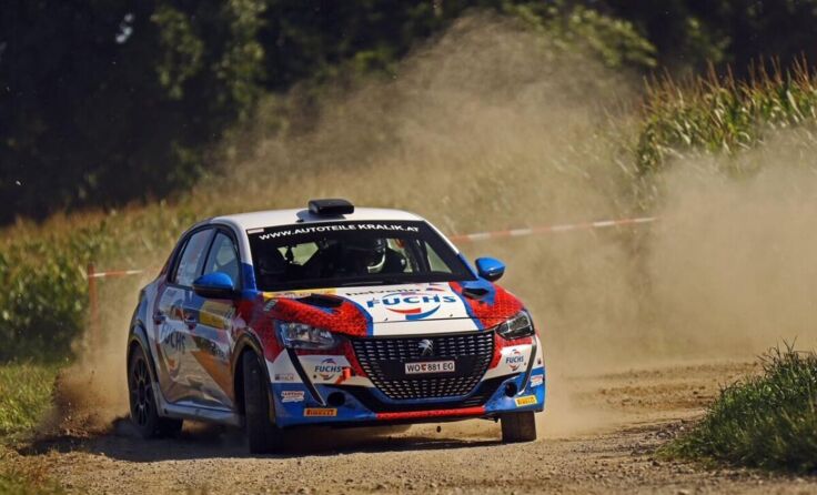 Manuel Wurm bei der Perger Mühlsteinrallye (Foto: Daniel Fessl/rallyepics.at)