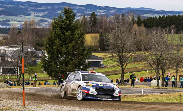 Jännerrallye: Simon Wagner beim Shakedown in Oberrauchenödt (Foto: Michael Jurtin)