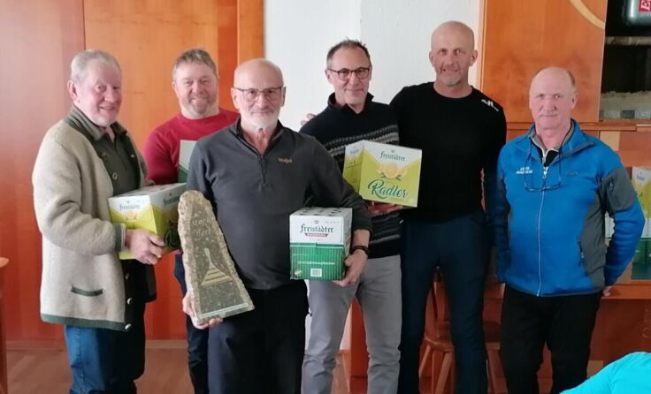 Siegreiche Moarschaft beim Verwandtschaftsturnier in Windhaag (Foto: Tips)