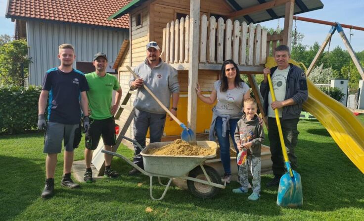 Sandkistenaktion der ÖVP Naarn (Foto: ÖVP Naarn)