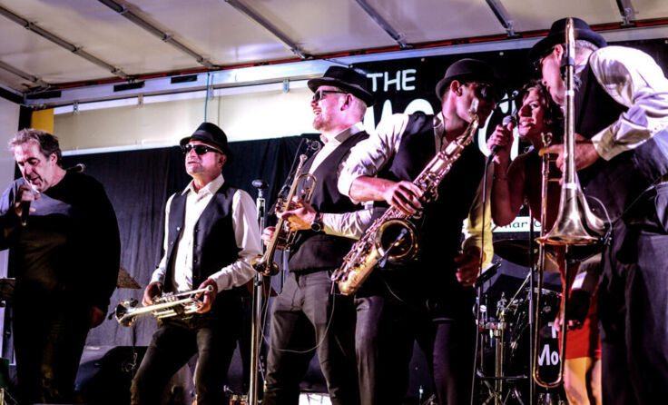 „The Moochers“ geben ein Open-Air-Konzert am Braunberg. (Foto: Lena Aistleitner)