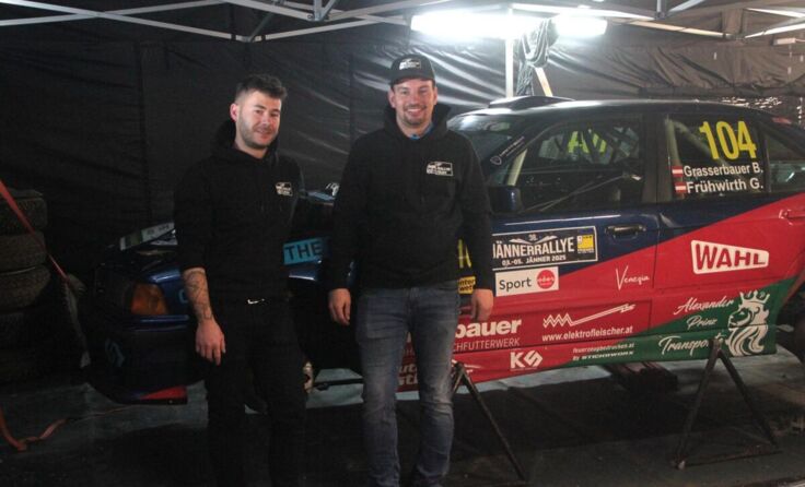 Bernhard Grasserbauer aus Schwertberg mit Co Guido Frühwirth mit ihrem BMW E36 (Foto: piedie)