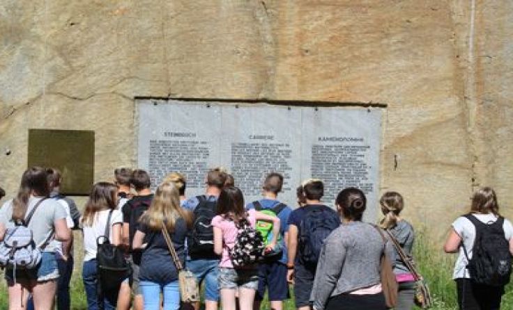 Im Steinbruch des ehemaligen KZ Mauthausen