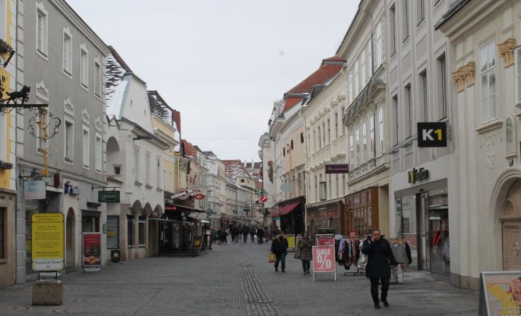 Krems wurde zur beliebtesten Einkaufsstadt in Niederösterreich gewählt. Foto: Grob 