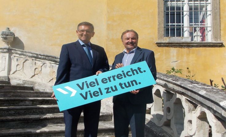 Bezirksparteiobmann Franz Rennhofer und NR Hans Rädler (v.l.)