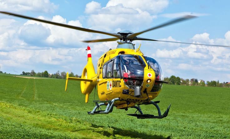 Der Verletzte wurde vom Rettungshubschrauber ins Krankenhaus St. Pölten geflogen. (Foto: Wodicka)