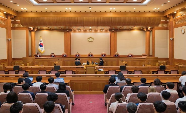 Südkoreas Verfassungsgericht am Tag der richtungsweisenden Entscheidung